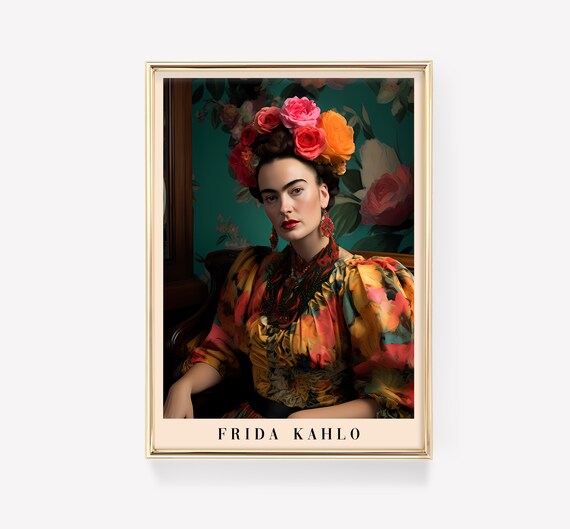 Frida Kahlo Poster, Frida Kahlo Wall Art, Frida Kahlo Print, Painters Poster, Frida Kahlo Merch