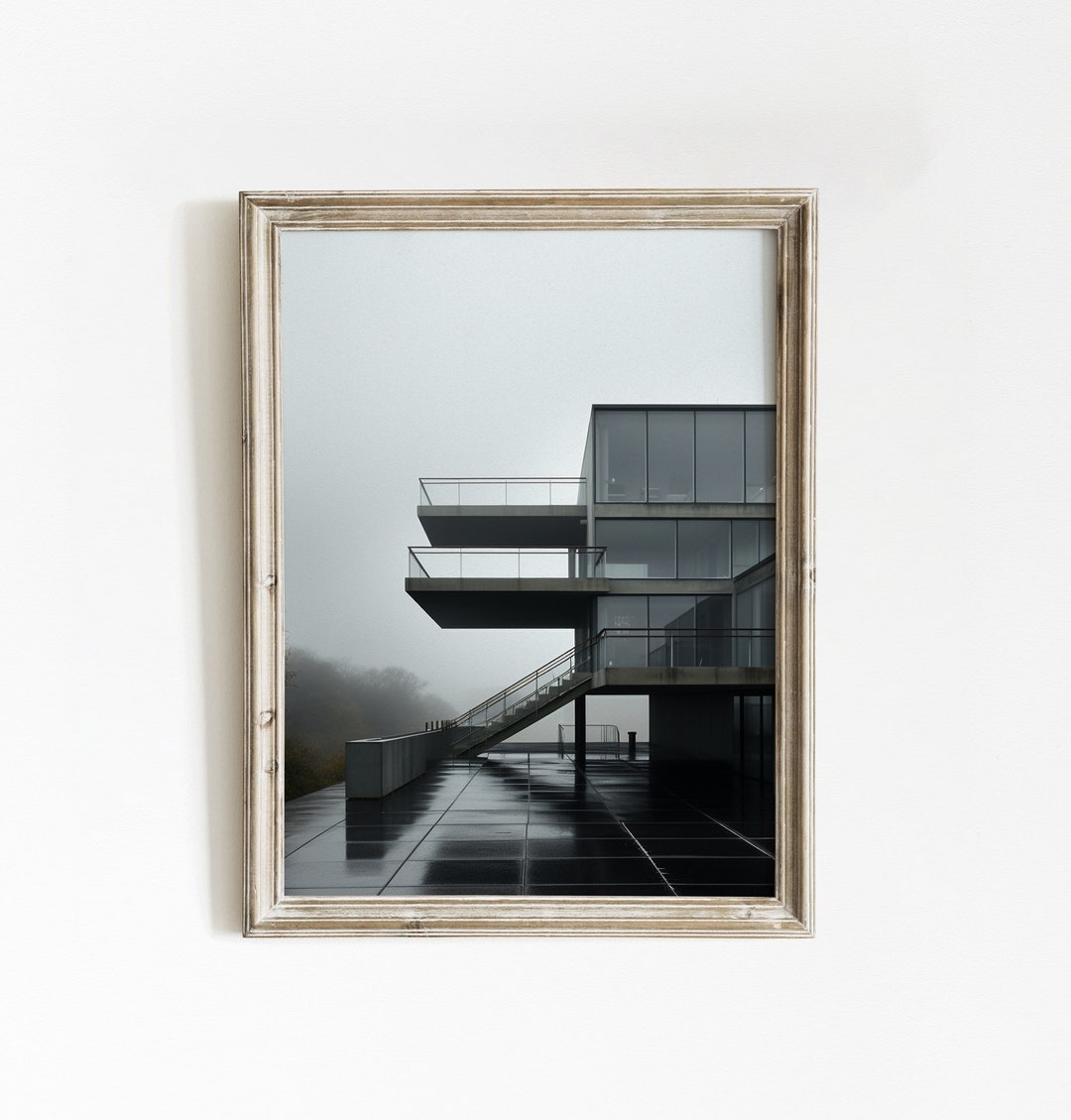Minimalist Building Modern Art Print Architecture Wall Art Modern ...