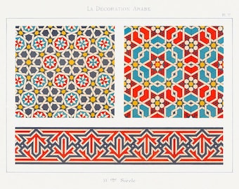 Arabesque Art Print | Moroccan Decor Print | Islamic Pattern Art | Oriental Design | Middle Eastern Wall Decor