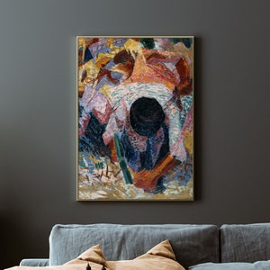 Vintage Italian Painting | Antique Italian Art | Abstract Painting Wall Art | Entranceway Decor | European Canvas Home Poster Print Gift