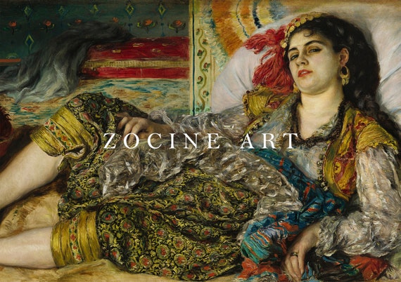 Auguste Renoir - Odalisque (1870) | Vintage Poster | Lazy Woman