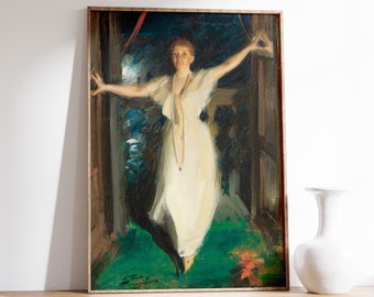 Isabella Jacopin Variation Jaune アートポスター Anders Zorn - Isabella Stewart Gardner in Venice (1894) | Vintage