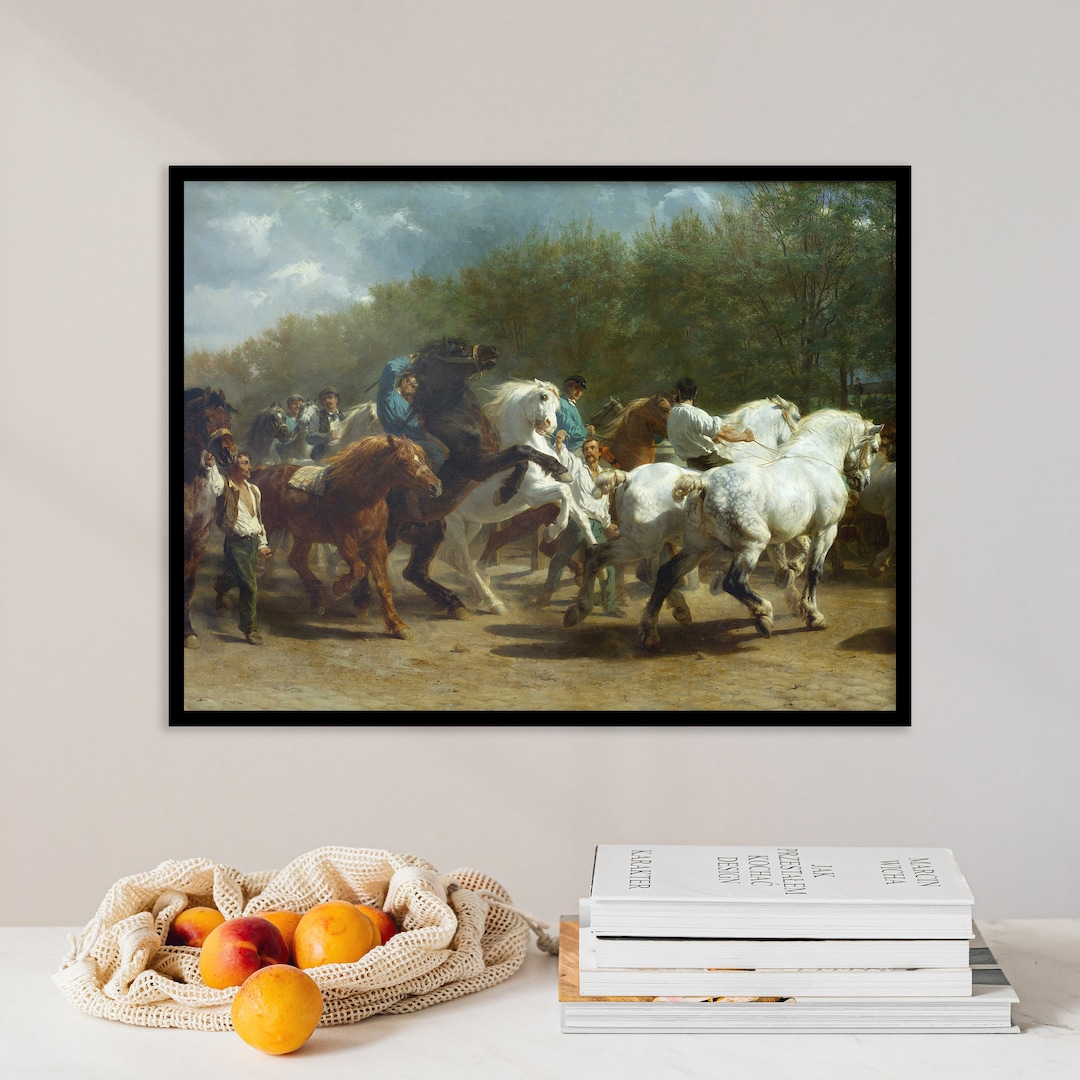 Rosa Bonheur the Horse Fair 1852 Oil Painting Poster Print Wall Art