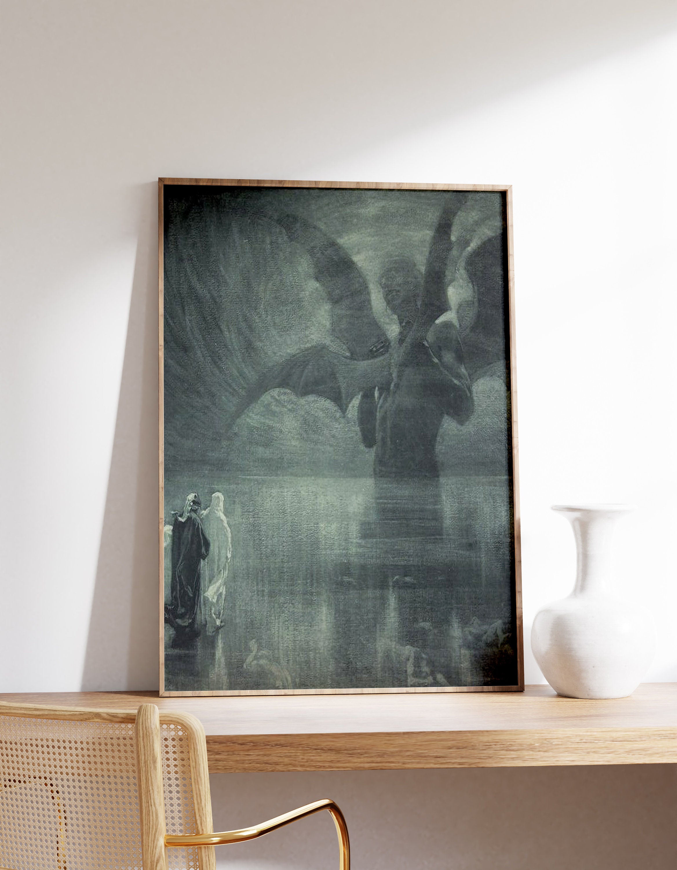 Satan in the Frozen Lake - Alberto Zardo | Dark Art Print