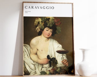 Impressão artística de Caravaggio | Arte de parede moderna | Pôster de Caravaggio | Arte de parede de Caravaggio | Arte de parede barroca | Pôster de exposição em museu