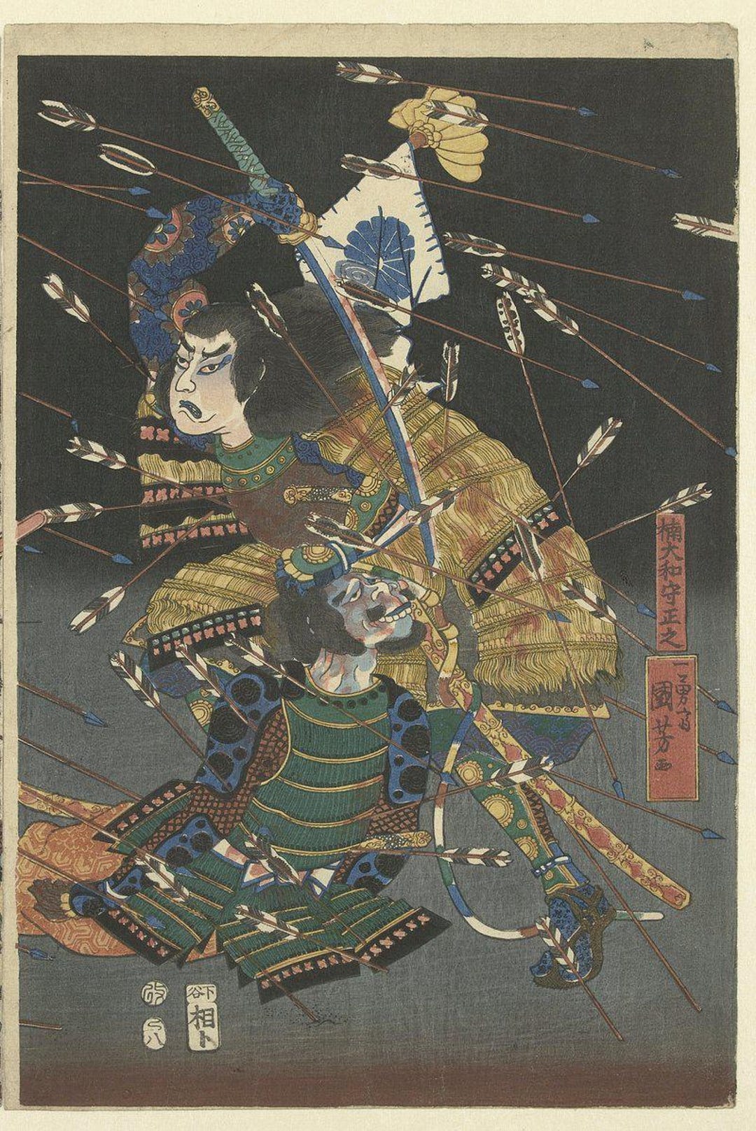 Utagawa Kuniyoshi | Faithful Samurai Print | Kuranosuke Oishi Art ...