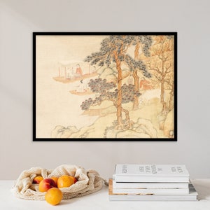 Ding Yunpeng - Song of the Lute (1585) - Wall Art Lake Landscape Painting Photo Poster Print China Chinese Ukiyo-e Giclée Museum Quality