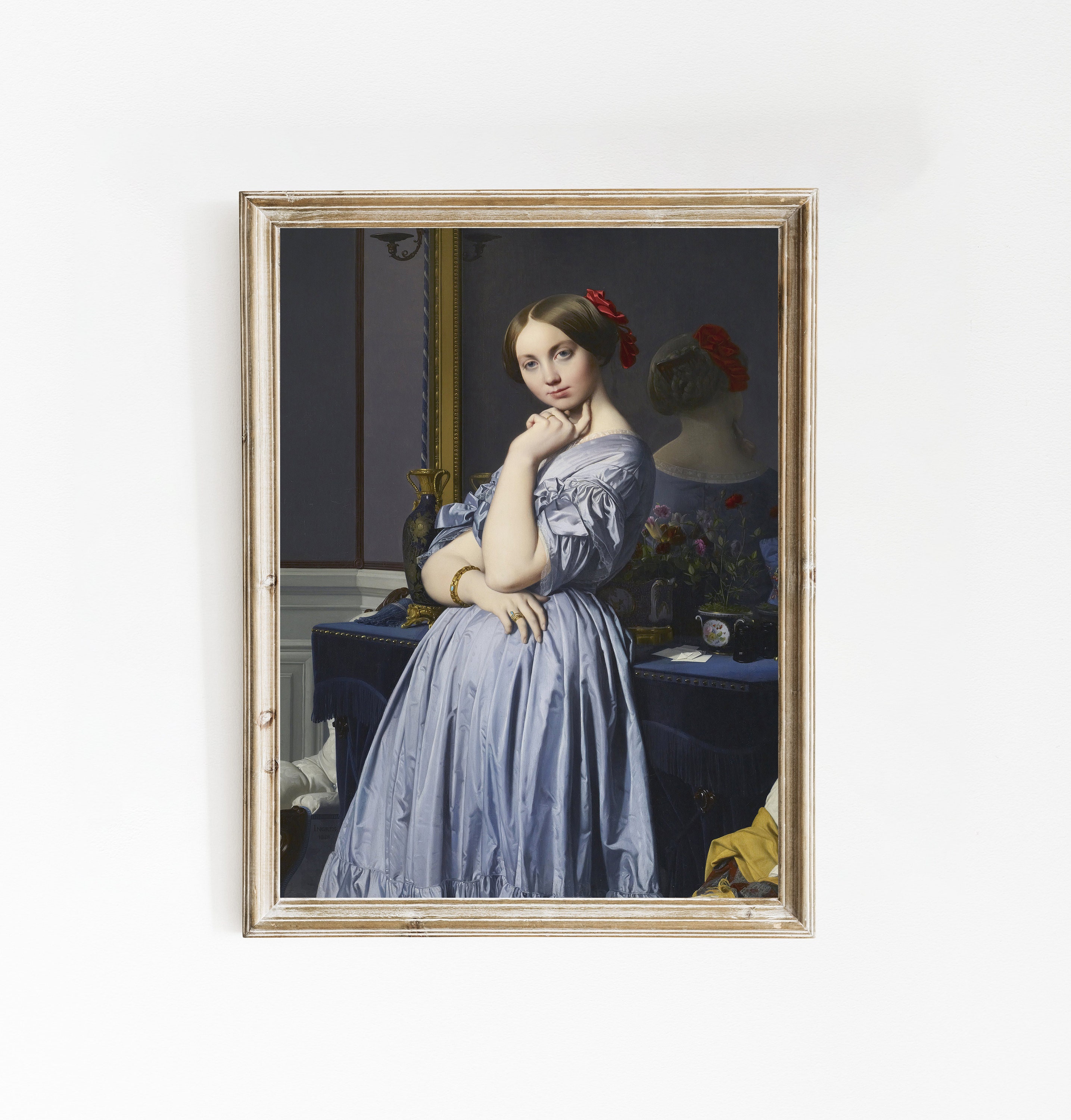ingres blue dress Jean Auguste Dominique Ingres - Josphine-lonore-Marie-Pauline de Galard de Brassac de Barn (18251860), Princesse de Broglie
