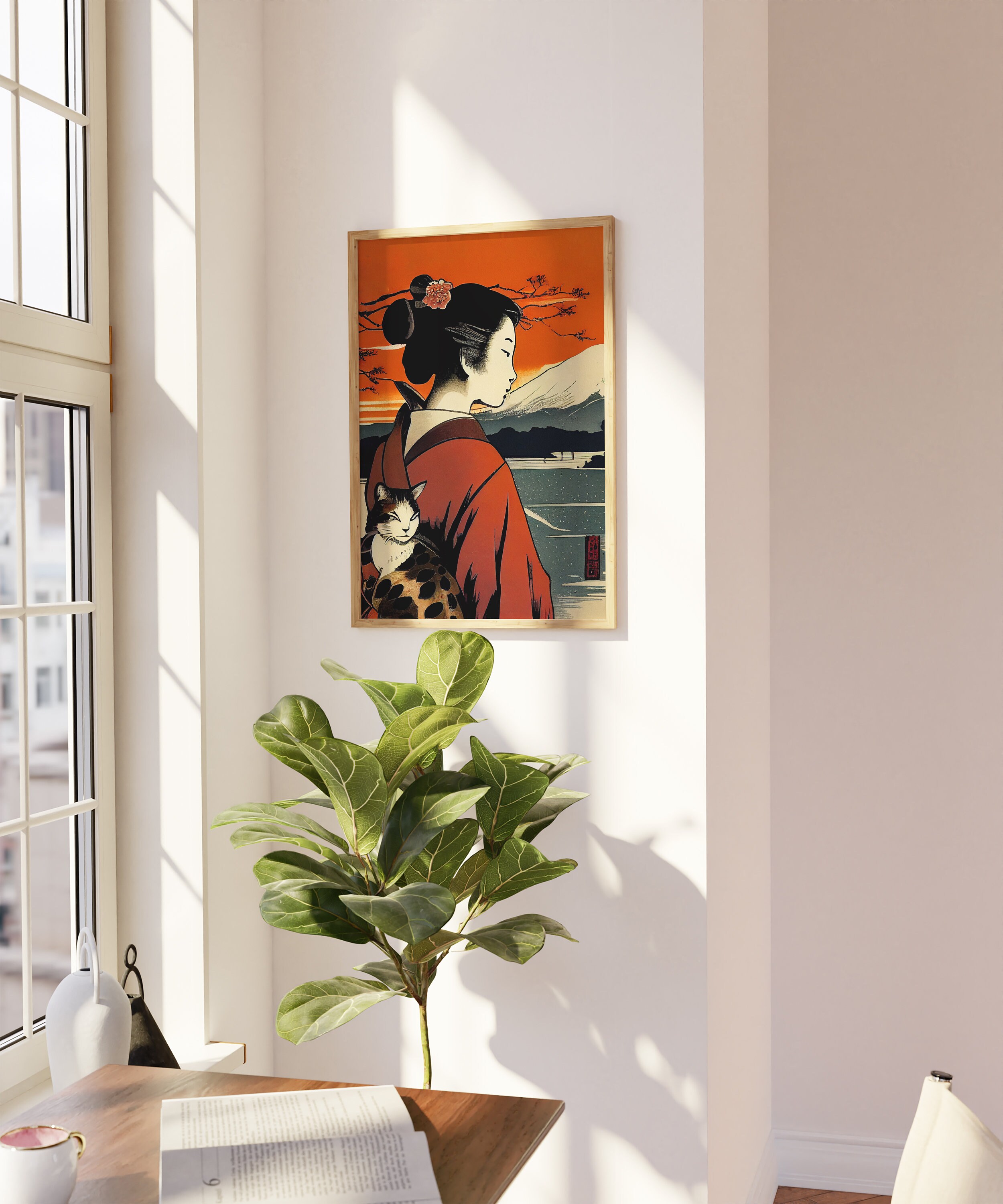 Japanese Wall Art | Geisha Poster | Japanese Print | Geisha Art Print ...