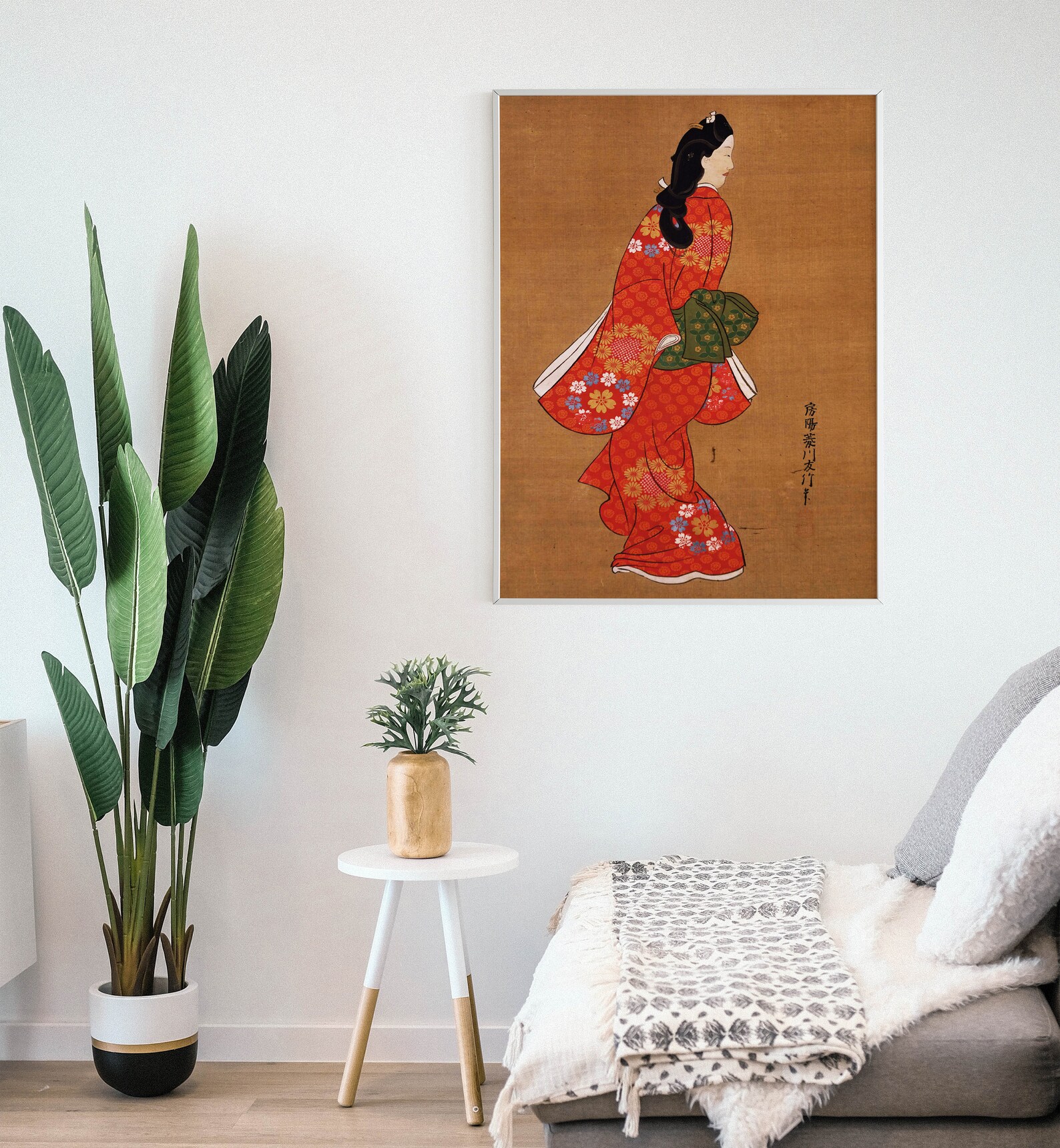 Hishikawa Moronobu Beauty Looking Back 17th century Classic hishikawa-moronobu-beauty-looking-back-17th-century-classic