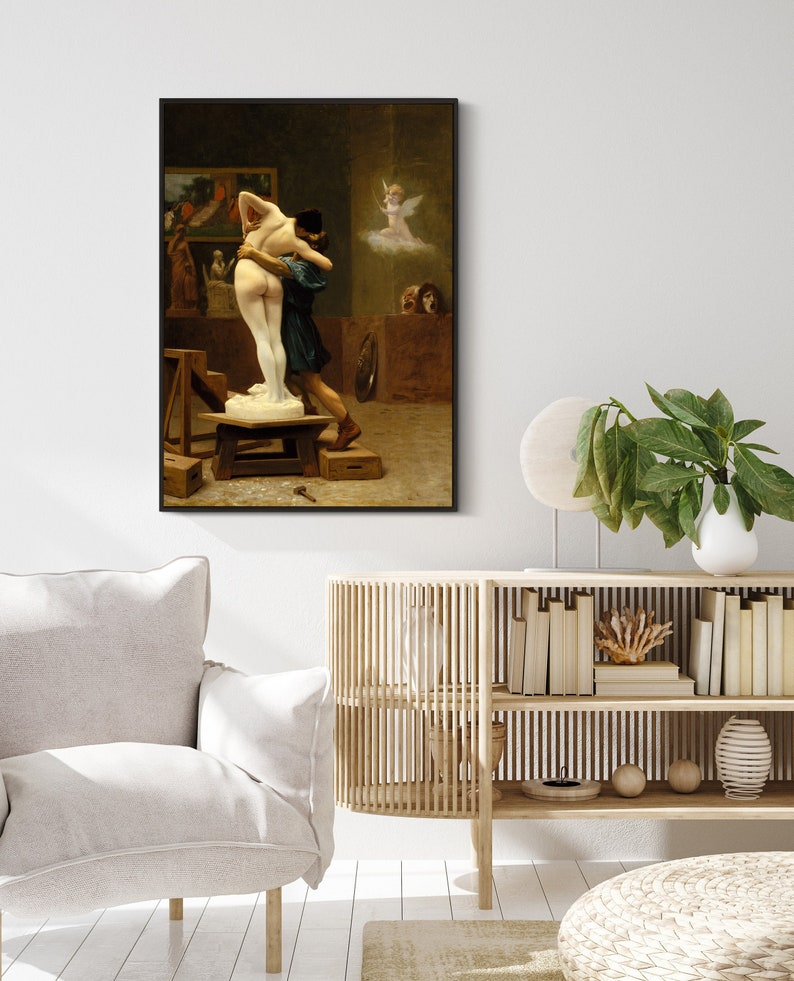 Jean-leon Gerome - Pygmalion and Galatea (1890) - Sculpture Painting ...