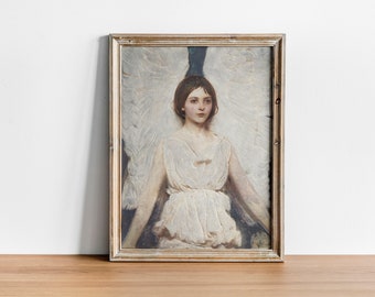 Angel Print | Angel Wall Art | Catholic Poster | Angel Artwork Print | Catholic Wall Decor | Religious Canvas | Home Decor