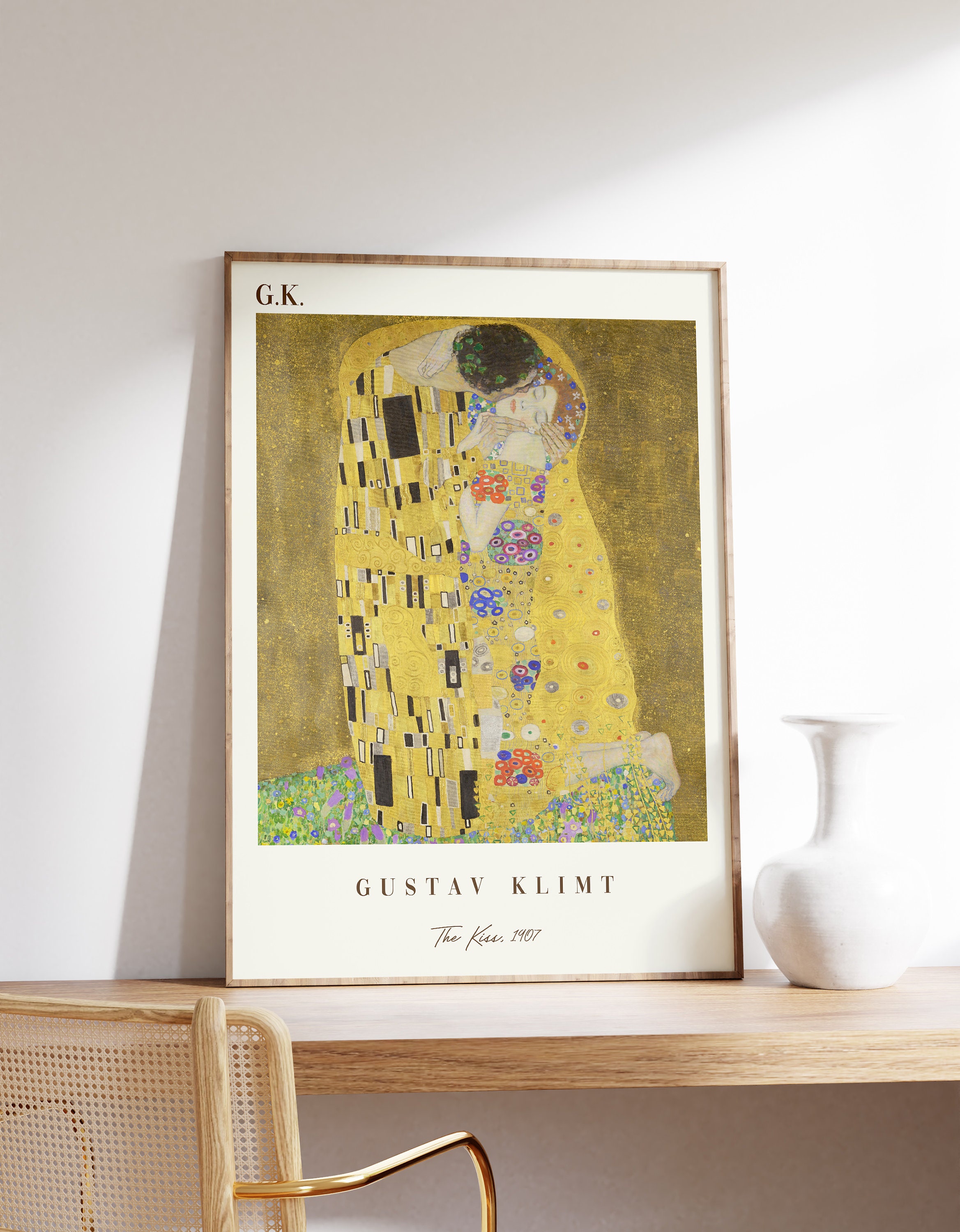 Gustav Klimt Art Print | the Kiss Art Print | Art Nouveau Print ...