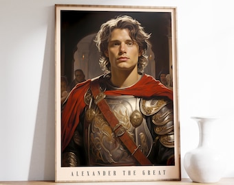 Alexander the Great Print | Historical Print | Alexander the Great Poster | Historical Decor | Book Art Print | Home Decor