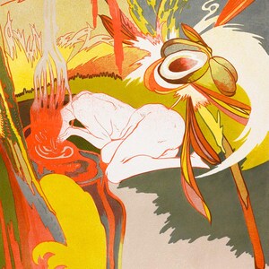 Art Nouveau | Georges De Feure | La Femme Nue | Vintage Painting | Decorative Print | Wall Art | 1899