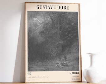Gustave Dore Print | Wall Art | Dante | Wall Decor | Engraving | Renaissance | Dore | Inferno | Paradise Lost | Gothic Art