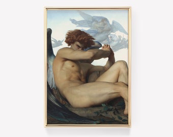 Premium Print | Alexandre Cabanel - The Fallen Angel (1847) | Vintage Painting | Wall Art | Fine Art Poster