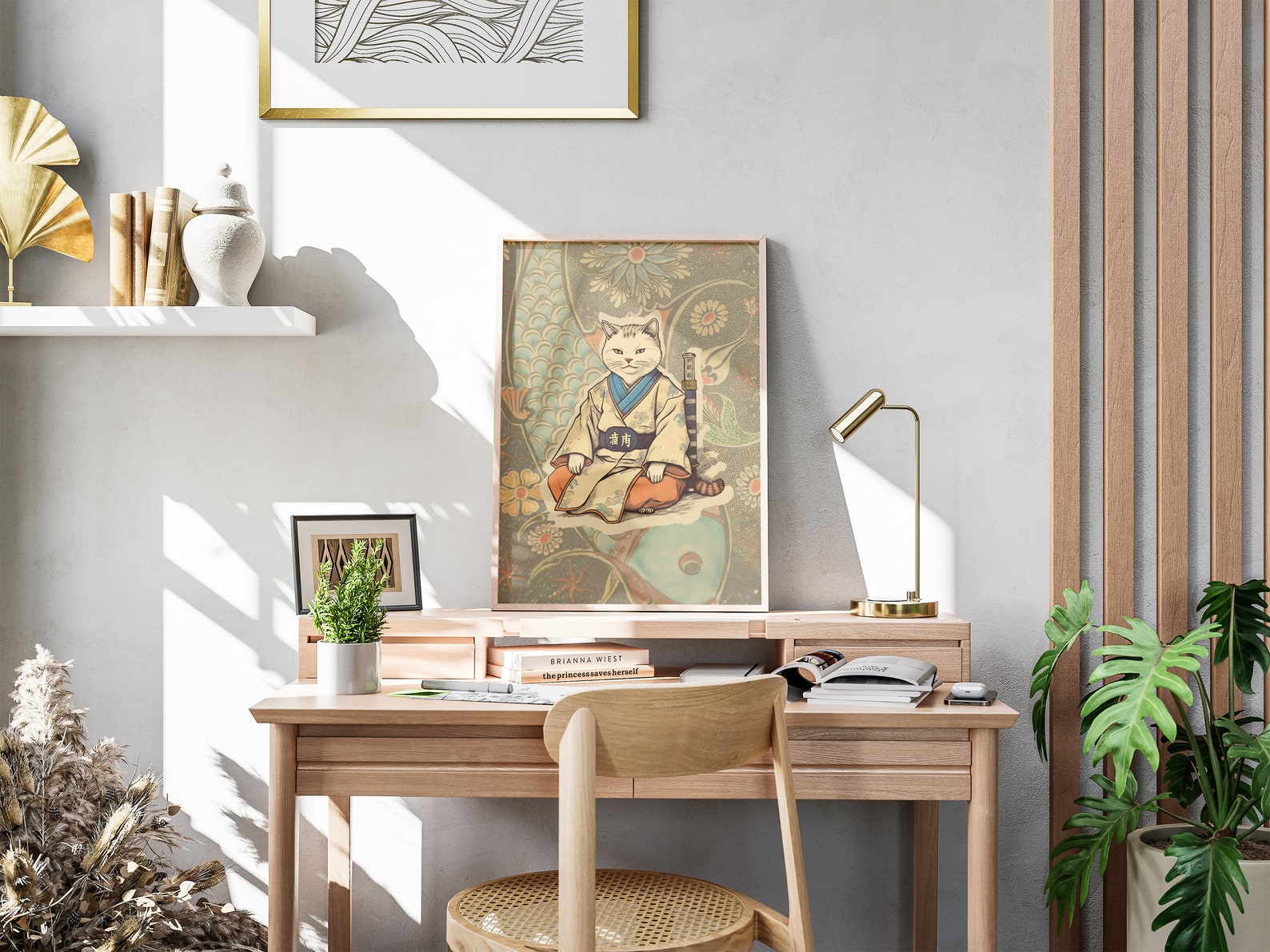 Matsumoto Hoji Art Poster | Japanese Cat Print | Funny Cat Poster ...