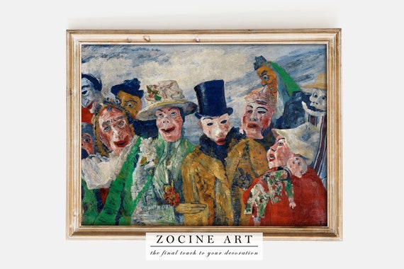 James Ensor the Intrigue 1890 Poster Wall Decor Classic - Etsy