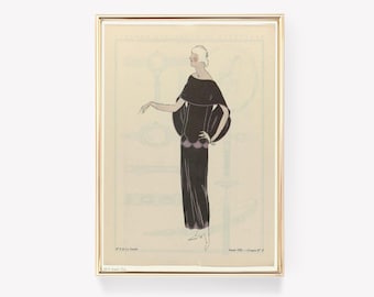 1922 Mode-Illustration | Vintage Druck | Mode Kunst | Retro-Stil | Stil der 1920er Jahre | Antiker Druck | 20er Jahre Mode |
