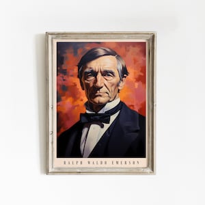 Ralph Waldo Emerson Poster | Autor Print | Ralph Waldo Emerson Poster | Literatur Dekor | Buch Kunstdruck | Wohndekor Bild 10