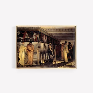 Premium Print | Lawrence Alma-Tadema - Pheidias and the Frieze of the Parthenon (1868) | Vintage Painting | Home Decor