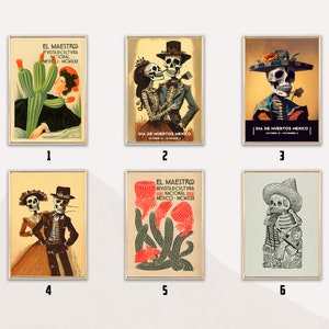 Mexikanische Art Print | Mexikanische Poster Sets | Mexikanische Kunst | Blumen Wandbild | Mexikanische Print | Katzen Druck | Mexikanische Dekoration