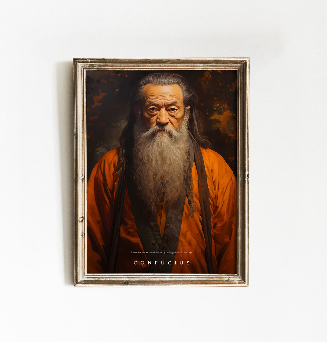 Confucius Poster | Philosopher Print | Bookworm Gift | Quote Decor ...