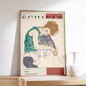 Egon Schiele Print | Exhibition Print | Vintage Poster | Expressionism Wall Art | Exhibition Poster