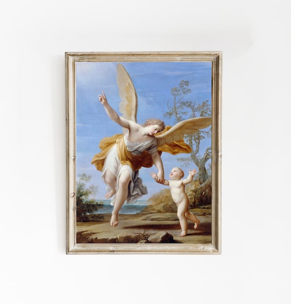 Marcantonio - the Guardian Angel (1716) | Vintage Poster | Baroque