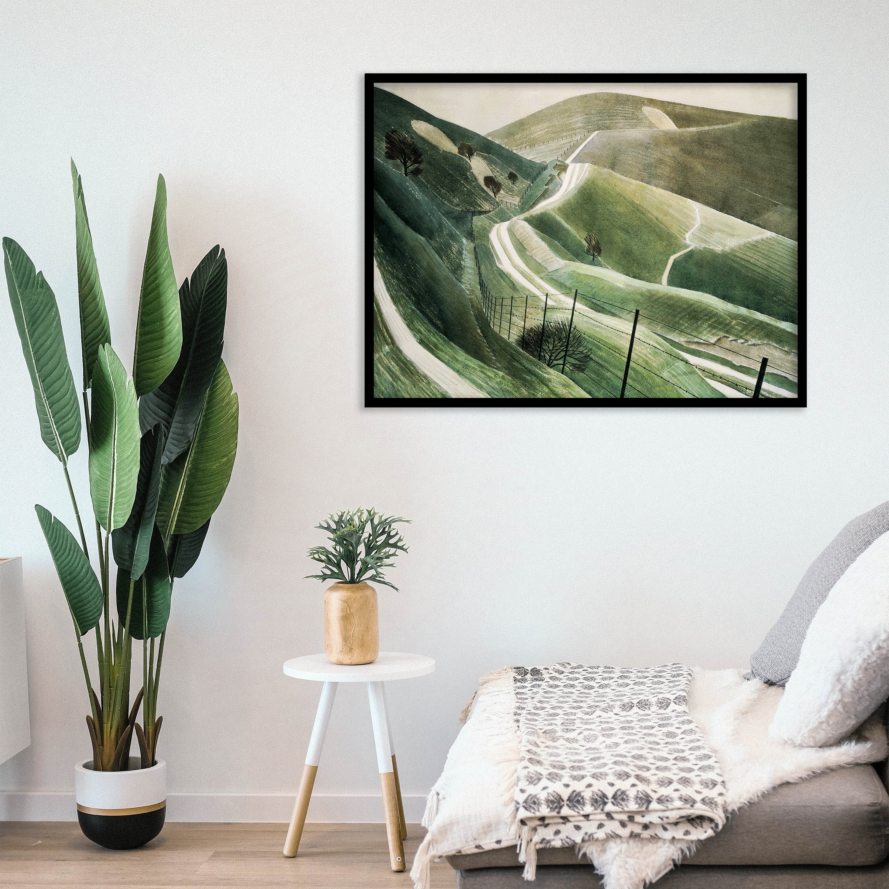 Eric Ravilious - Chalk Paths (1935) - Classic Painting Photo Poster ...