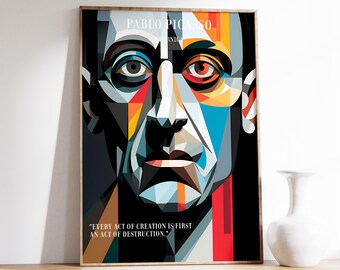 Pablo Picasso Print | Pablo Picasso | Vintage Wall Art | Vintage Poster | Exhibition Poster