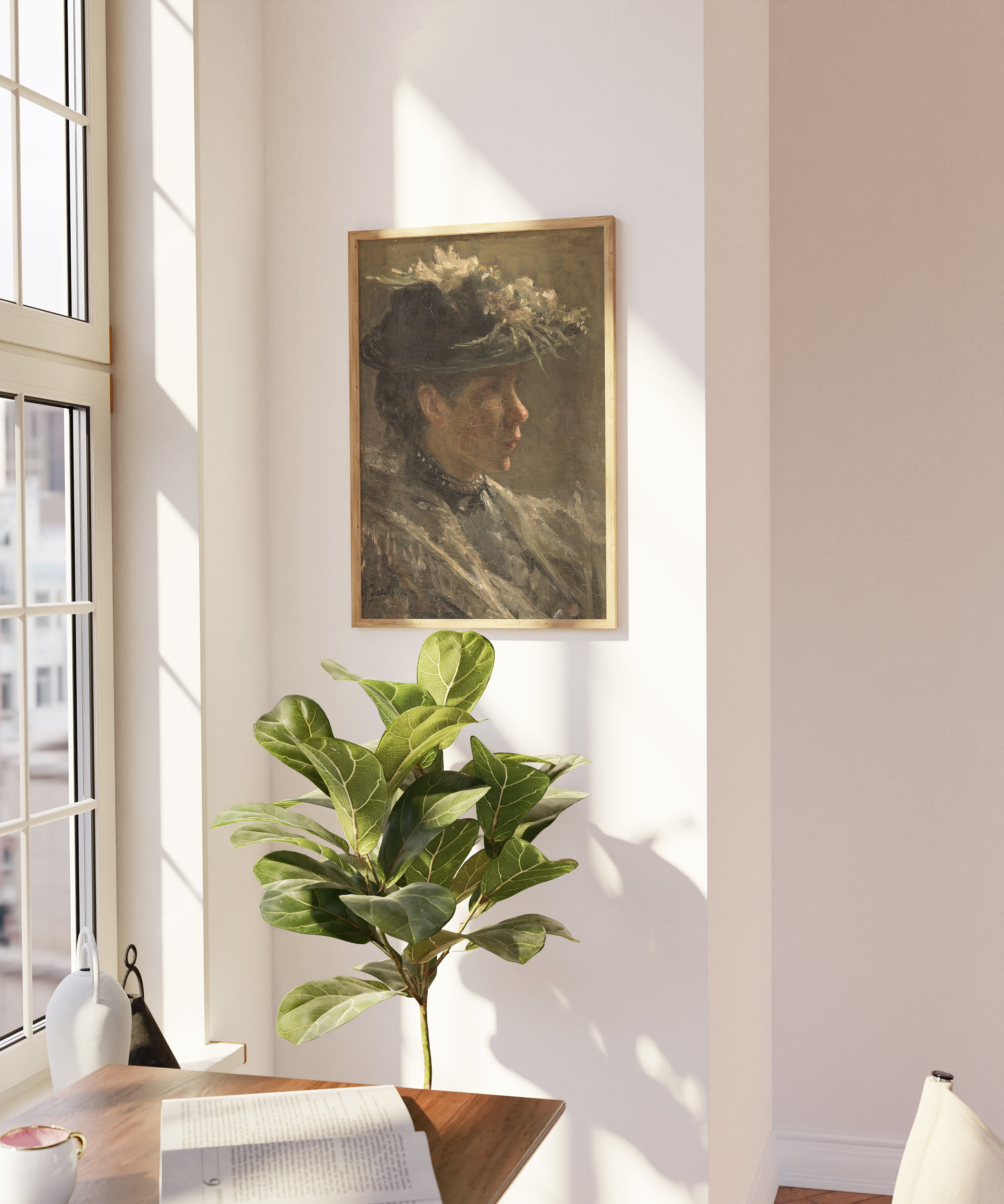 Vintage Portrait Painting | Victorian Painting | Moody Wall Art ...