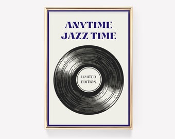 Jazz Wall Art | Jazz Decor | Jazz Poster | Jazz Music Print | Jazz Quote | Jazz Lover Gift | Gift for Music Lover