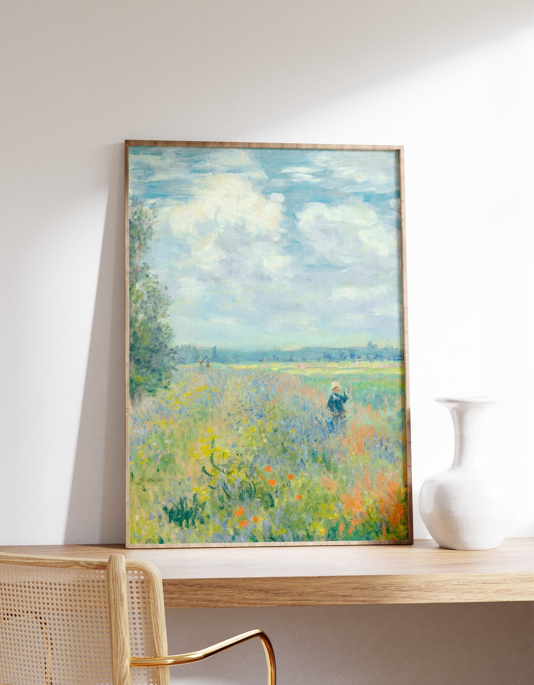 Claude Monet Poster | Poppy Fields Near Argenteuil | Monet Wall Art ...