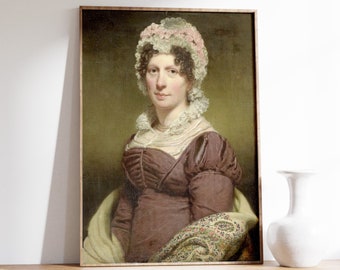 Charles Howard Hodges - Portrait of a Woman (1790) | Vintage Poster | Antique Wall Art | Eclectic Woman Portrait Print | Altered Painting