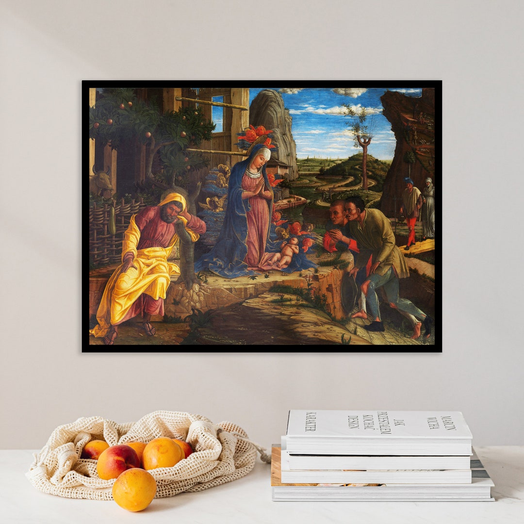 Andrea Mantegna the Adoration of the Shepherds Print Famous