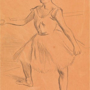 Edgar Degas Ballerina | Ballet Wall Print | Vintage Painting | Dance Art Print | Ballerina Study Decor