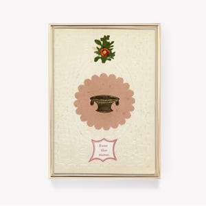 Viktorianische Karte zum Valentinstag | Immer gleich | Romantisch Druck | Vintage-Design | Klassisches Herz | Liebhaberkunst