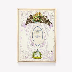 Viktorianische Spitze Romanze | Eleganter Karten-Druck | Vintage Spitzenkunst | Romantisches Valentinstag Design