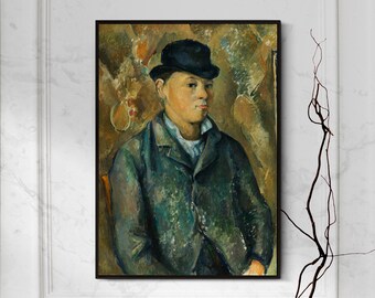 Paul Cézanne - Il figlio dell'artista Paul (1887) - Pittura classica Foto Poster Stampa Arte Regalo Museo Casa Decorazione da parete Giclée - Padre Cezanne