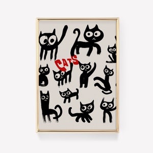 Funny Cat Print | Cute Cat Print | Cat Poster | Funny Cat Poster | Cat Wall Art | Funny Animal Poster | Kitchen Art Print