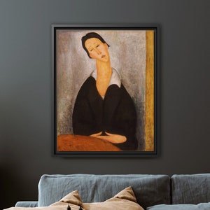 Premium Framed Canvas Amedeo Modigliani Portrait Vintage Painting Canvas Wall Art Home Decor image 8