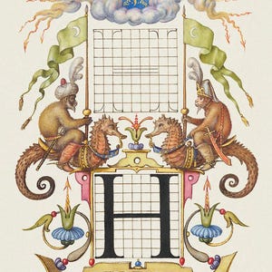 Style ottoman | Calligraphie miniature | Lettres d'art | ornement islamique | impression vintage | Décoration murale