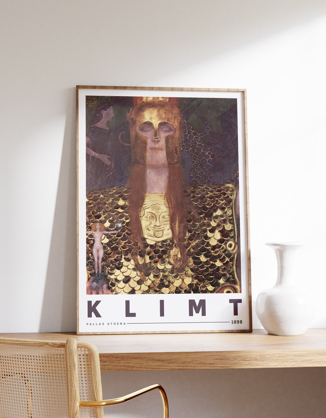 The Embrace by Gustav Klimt | Exhibition Print | Gold Dress Wall Art ...