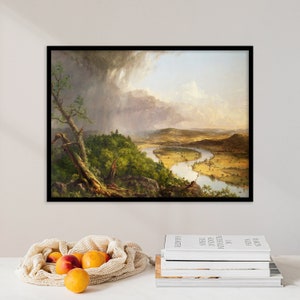 Thomas Cole - Uitzicht vanaf Mount Holyoke, Northampton Massachusetts After a Thunderstorm (1836) - klassiek schilderij fotoposter print kunst cadeau