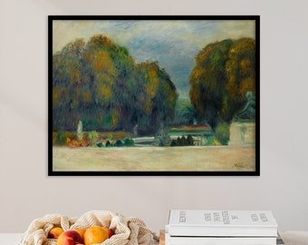 Auguste Renoir - Versailles (1900) - Landscape Poster Wall Art Print Vintage Countryside Farmhouse Field Scenery Painting Home Decor