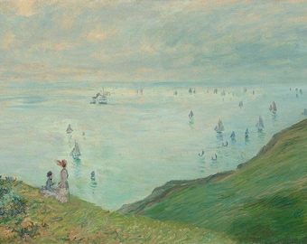 Claude Monet Regatta | Sainte-Adresse | Impressionistisk konst | Monet-tryck | Vintagemålning | Konsttryck