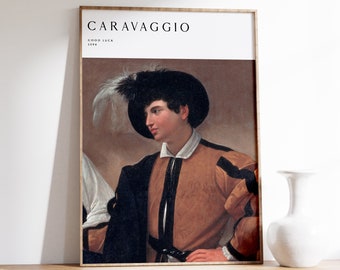 Impressão artística de Caravaggio | Arte de parede moderna | Pôster de Caravaggio | Arte de parede de Caravaggio | Arte de parede barroca | Pôster de exposição em museu