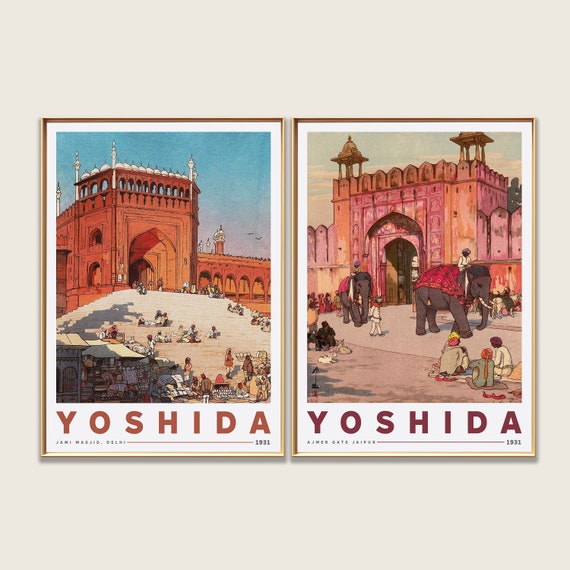 Japanese Art Print Set of 2 | Japanese Poster | Hiroshi